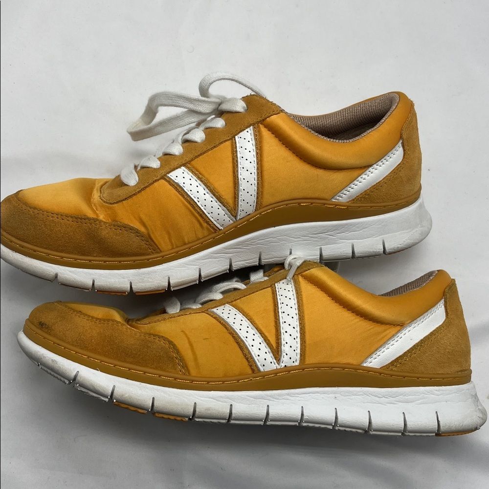 Mustard Vionic Nana Women's Sneakers Tennis Shoes - Picture 3 of 10